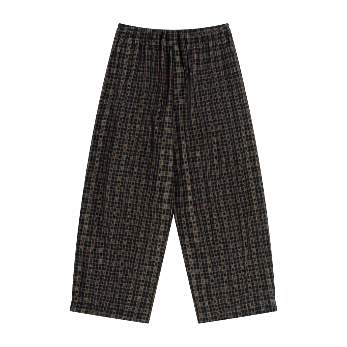 Plaid Wide Pajama Pants