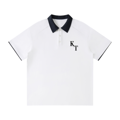 Collar Raglan Polo Shirt