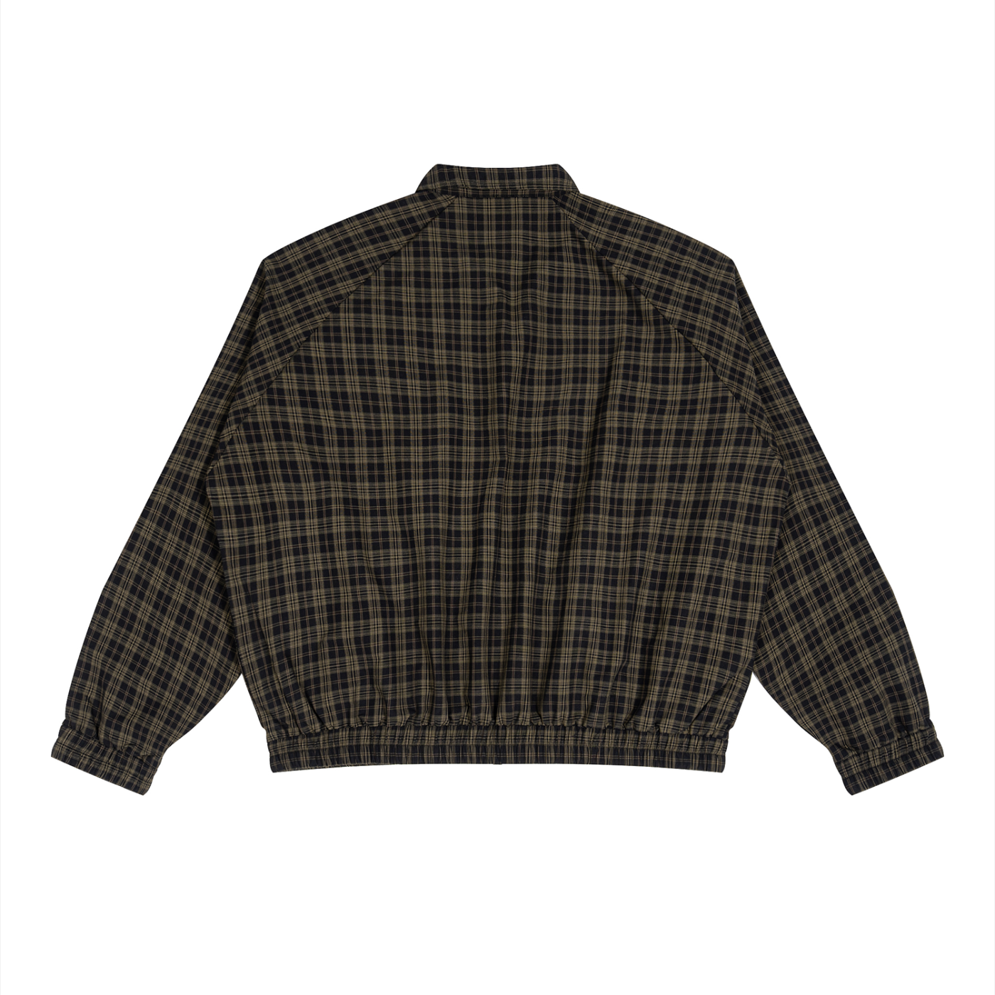 Plaid Full Zip Pajama Top