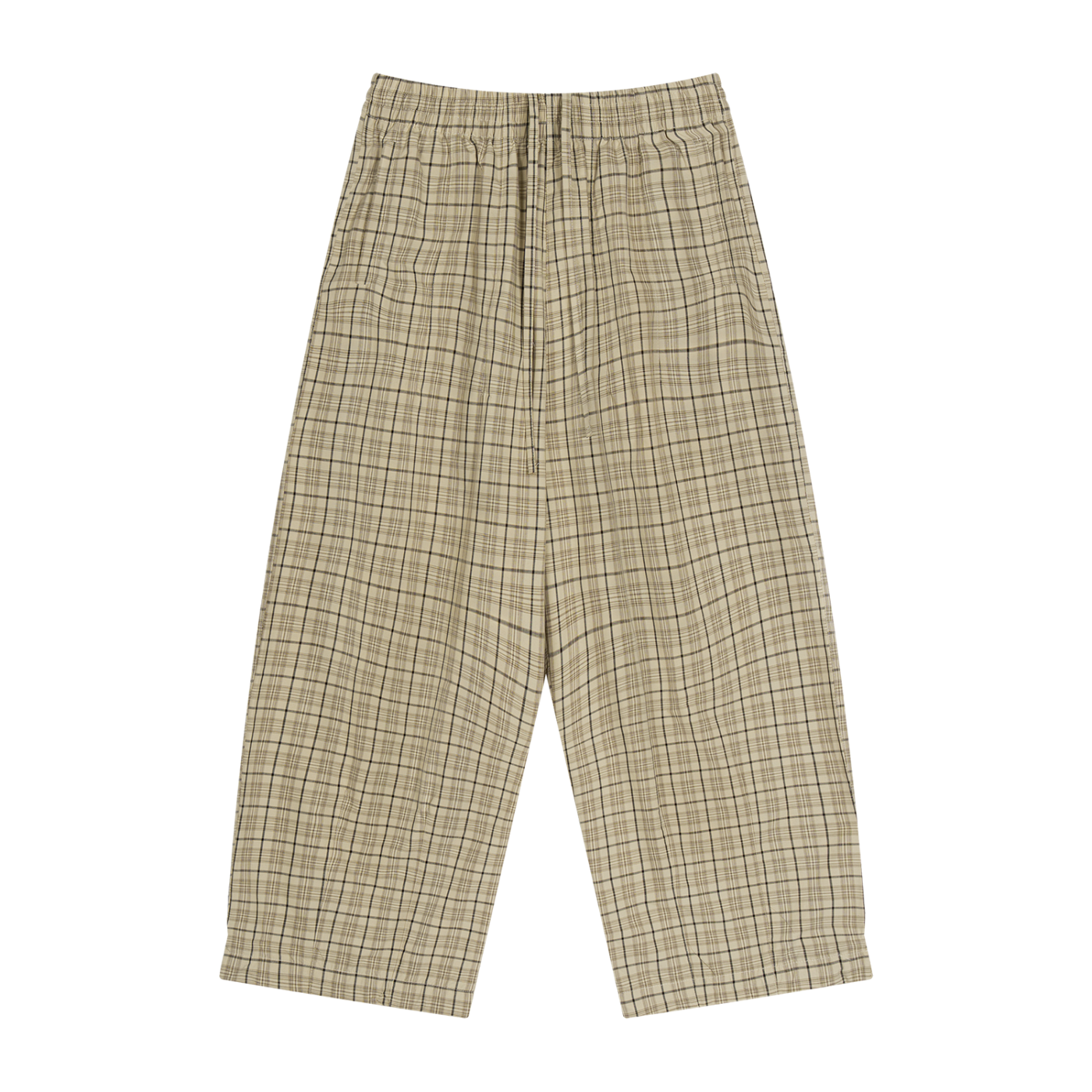 Plaid Wide Pajama Pants