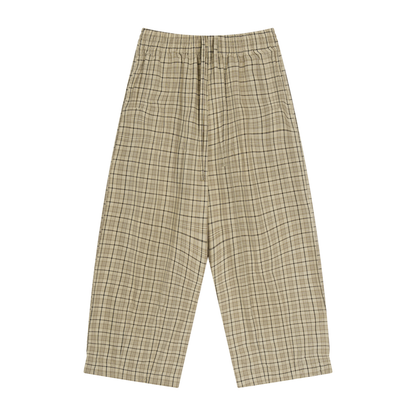 Plaid Wide Pajama Pants