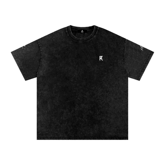 Snow Washed Oversized Cotton T-Shirt