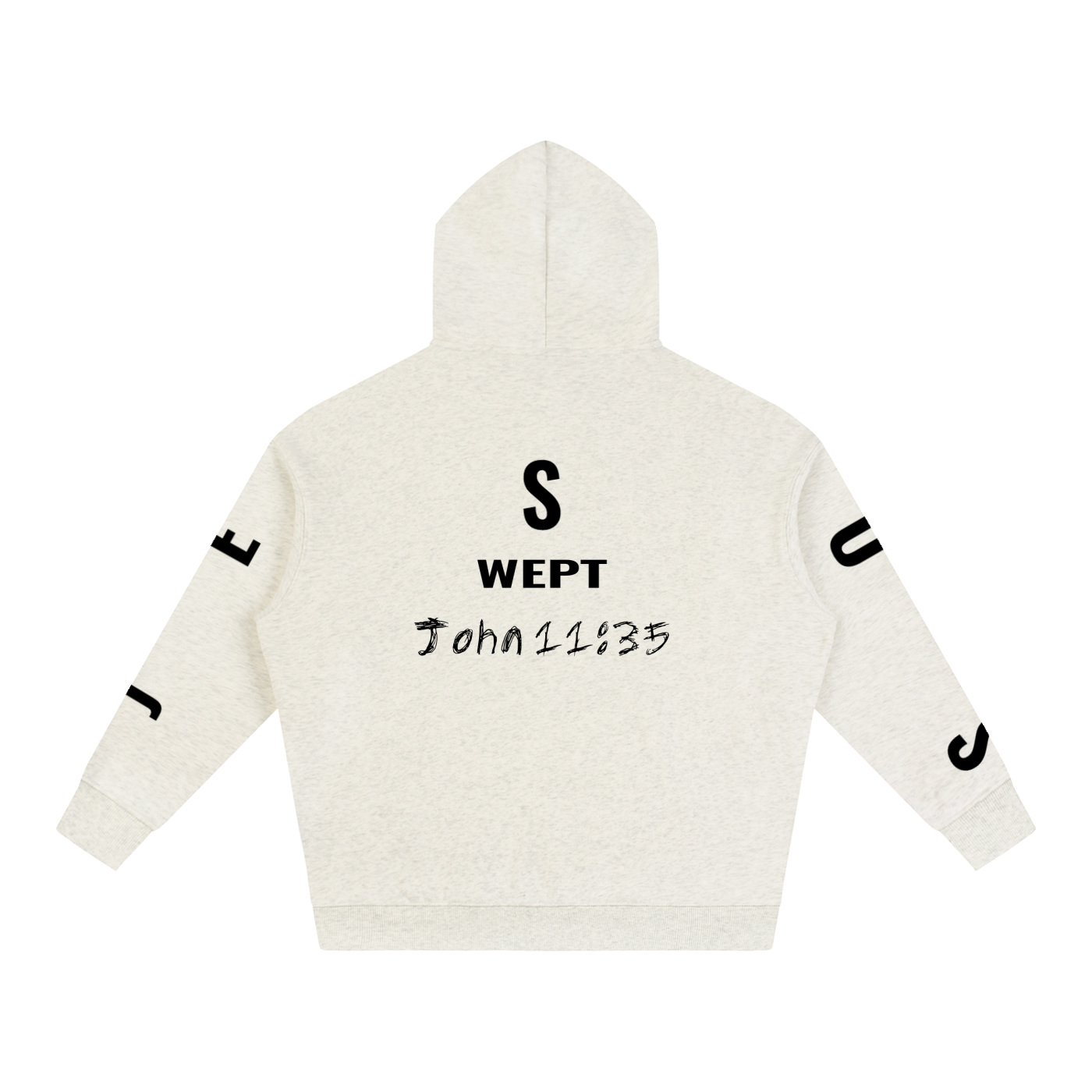 Oat Gray “Jesus Wept” Hoodie