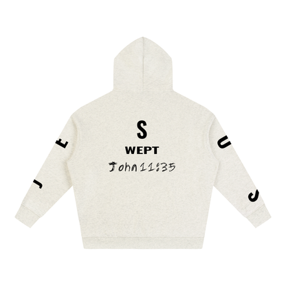 Oat Gray “Jesus Wept” Hoodie