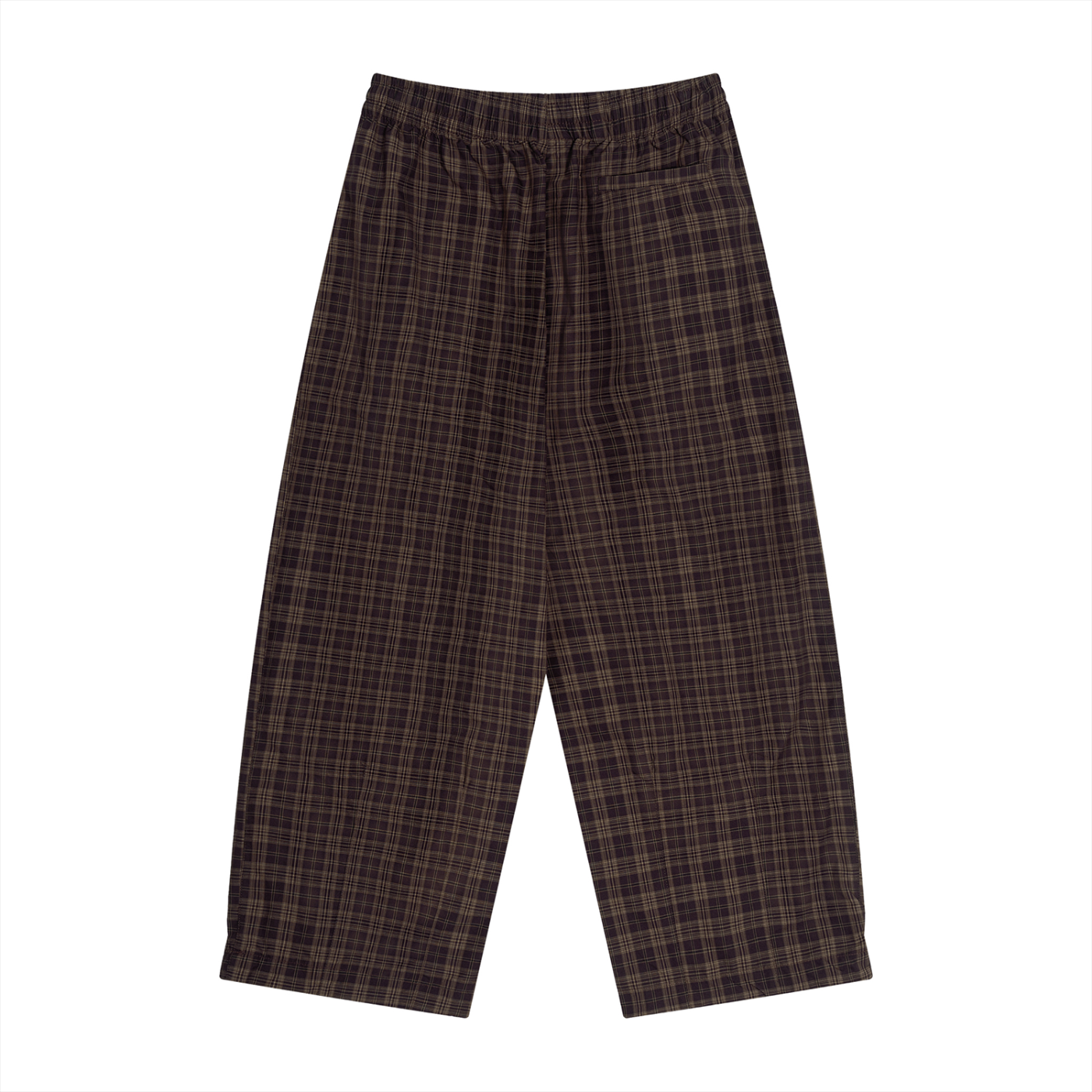 Plaid Wide Pajama Pants
